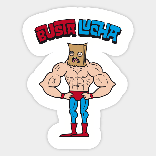 Busta Lucha Sticker by Up_Design